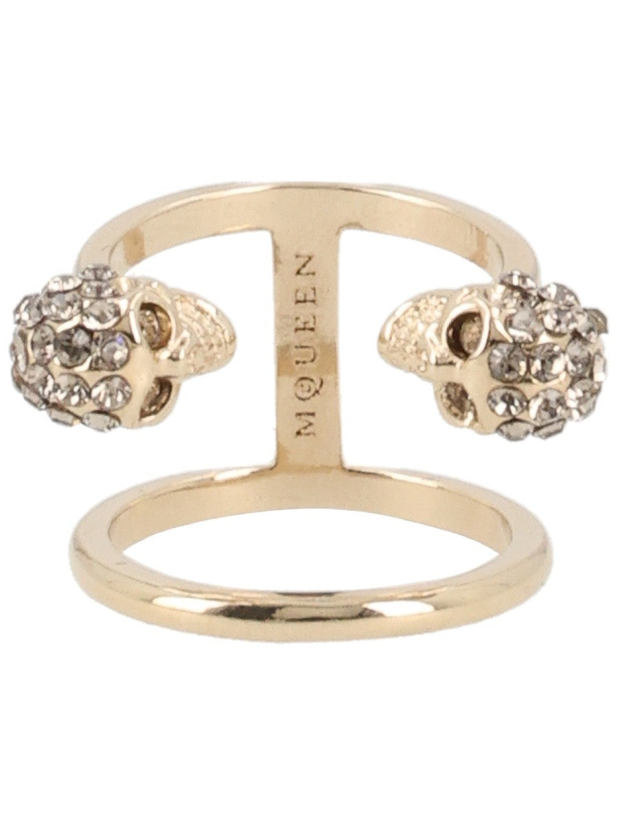 Alexander McQueen Women's Anello Skull Gold