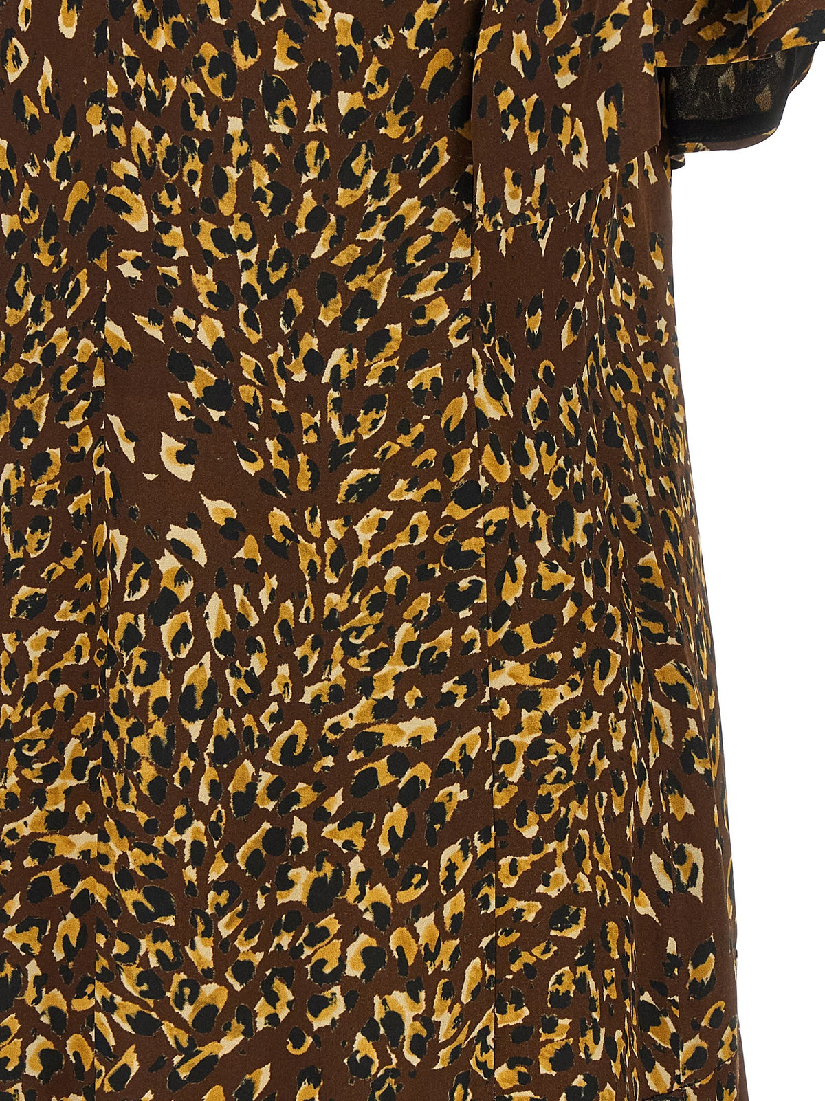 TWINSET Animal Print Dress Brown