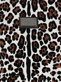 Dolce &amp; Gabbana Animal Print Plaque Shirt Gold