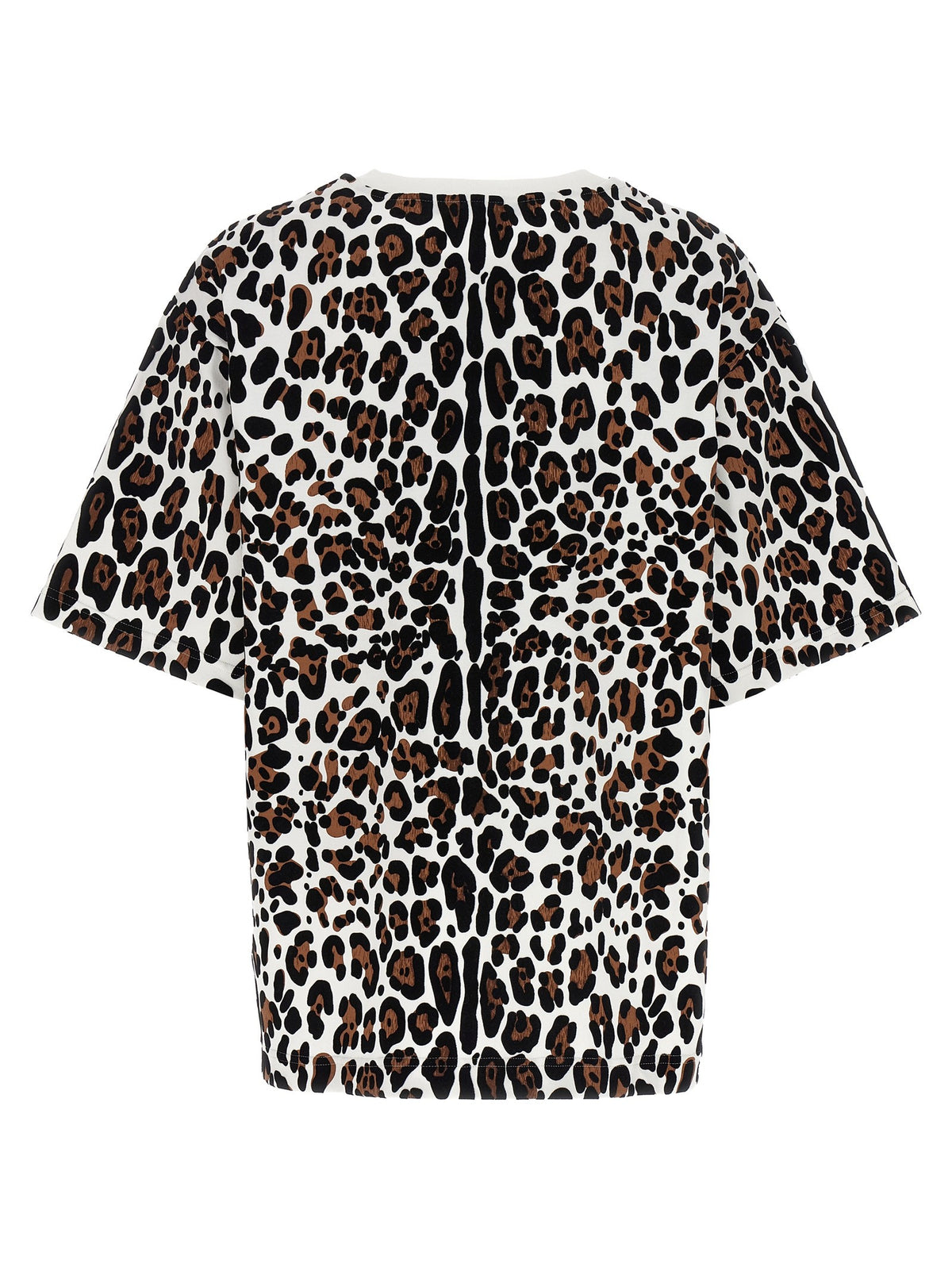 Dolce &amp; Gabbana Animal Print Plaque Shirt Gold