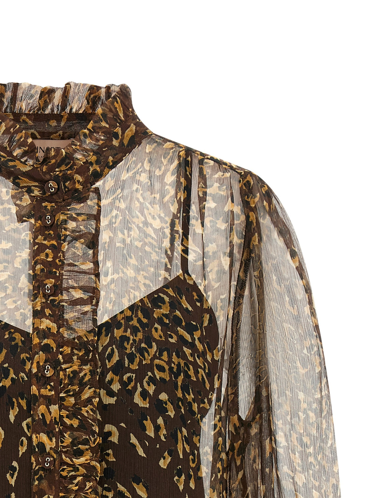 TWINSET Animal Shirt Brown