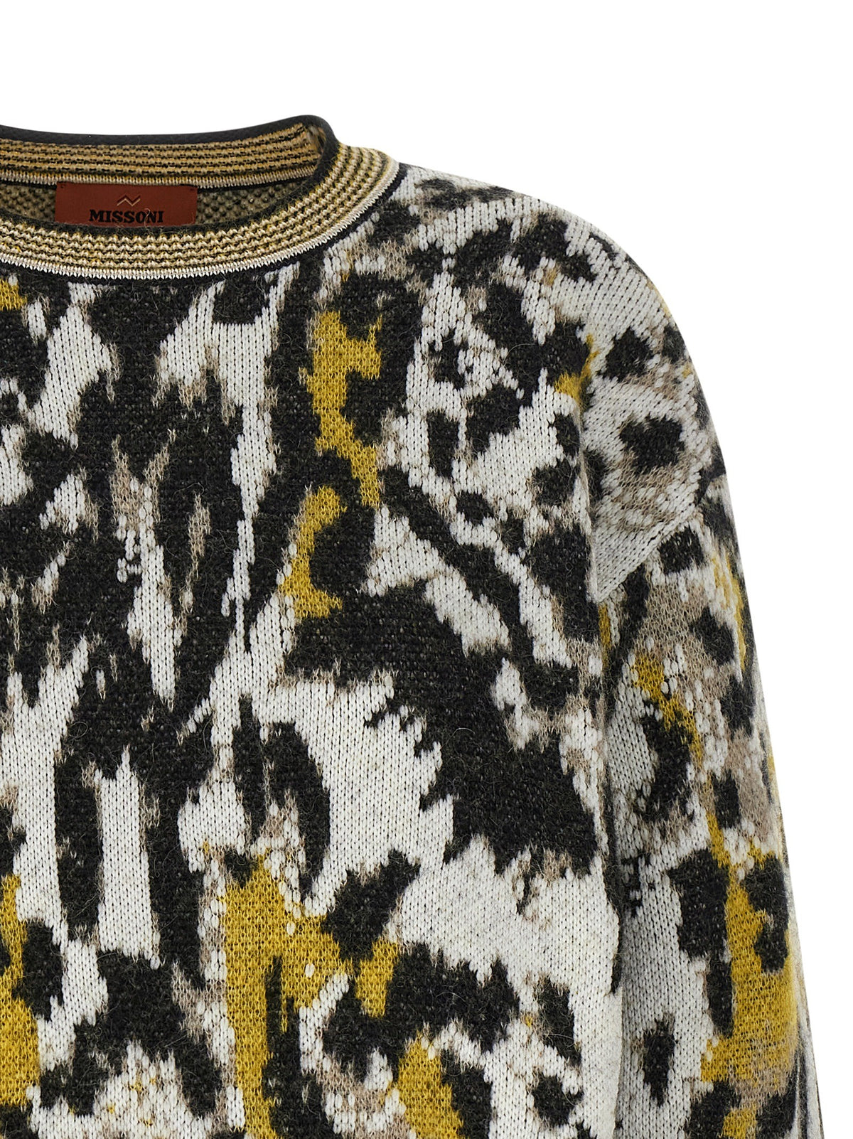 Missoni Animalier Motif Sweater Gold
