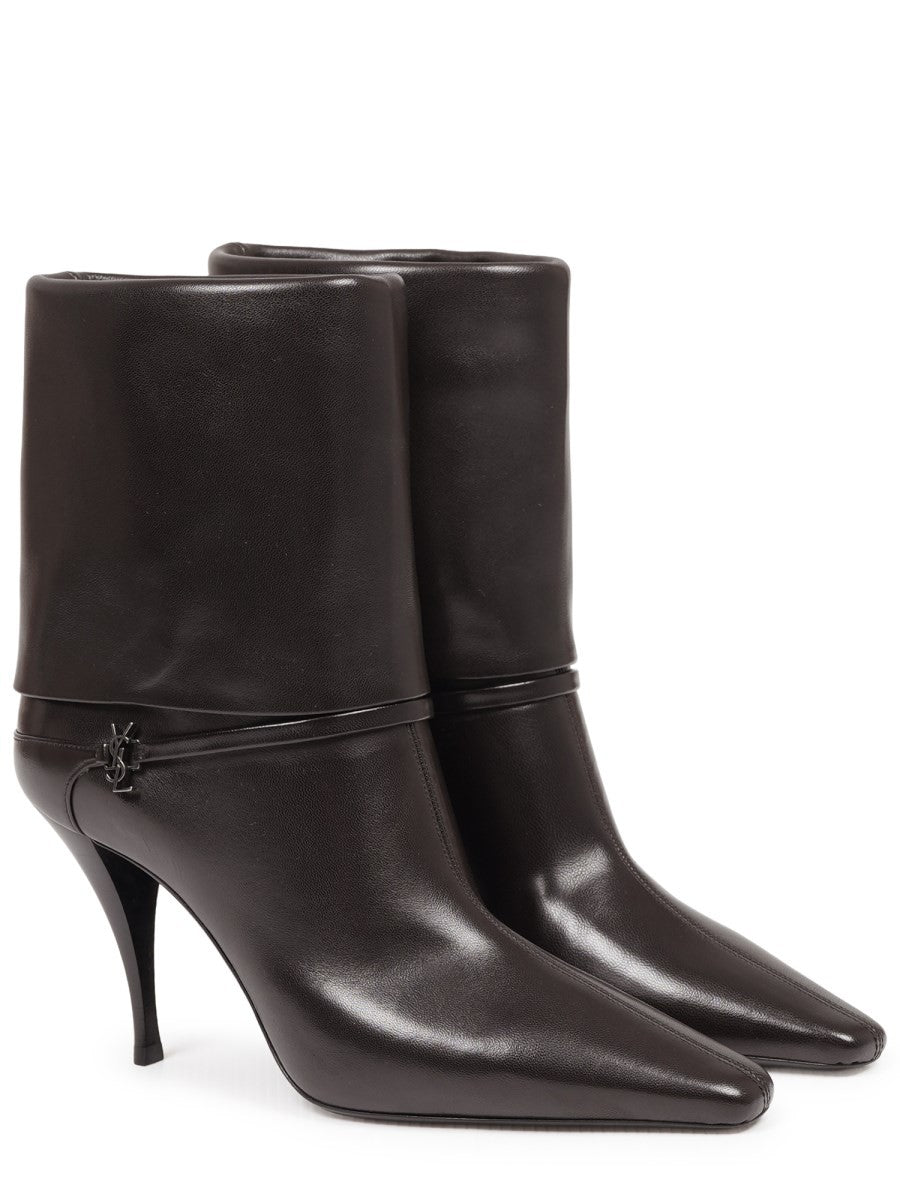 Saint Laurent Women's Ankle Boot Niki Brown