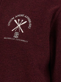 Brunello Cucinelli Apres Ski Sweatshirt Red, view 5