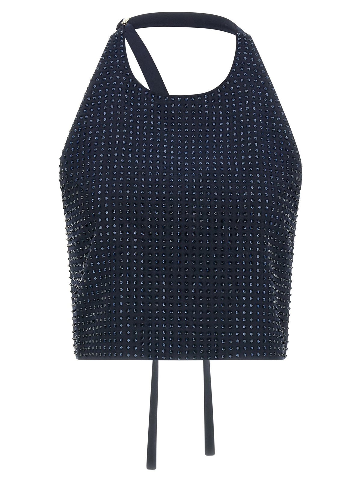 Pinko Arbaia Rhinestone Dyed Top Blue