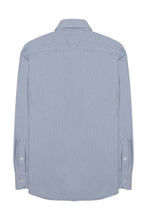 Archivium be updated men’s camicia light blue button-down shirt with subtle textured pattern and neatly stitched cuffs