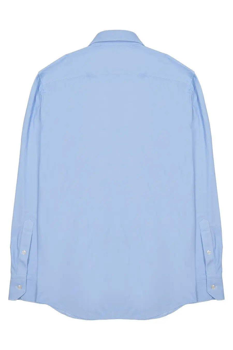 Archivium be updated men’s camicia light blue long-sleeved dress shirt with classic collar in technical fabric
