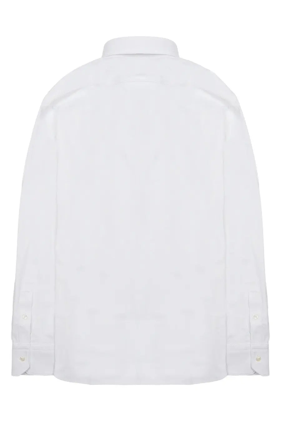 Archivium be updated men’s camicia white cotton button-down shirt with classic collar and long sleeves in tessuto tecnico