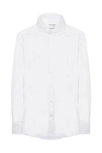 Archivium Be updated men’s camicia crisp white dress shirt with classic collar cotton fabric and button-down front