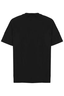 Archivium be updated men’s black short-sleeved t-shirt in tessuto tecnico fabric with a simple solid design