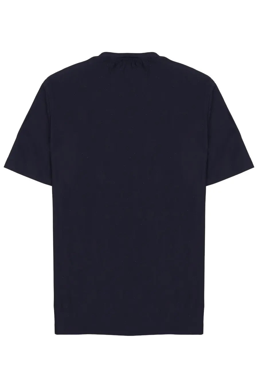 Black short-sleeved crew neck archivium be updated men’s shirt in technical tessuto tecnico blue fabric