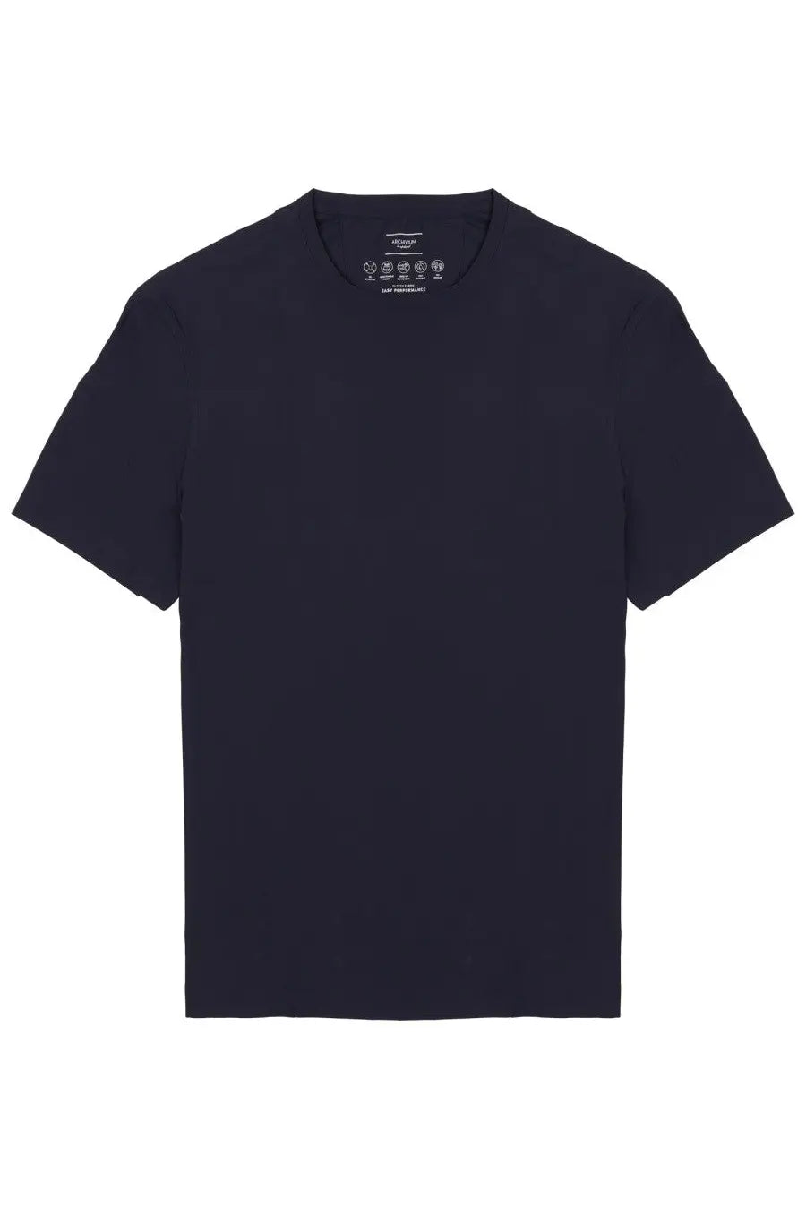 Archivium be updated men’s navy blue cotton t-shirt with crew neck and short sleeves in tessuto tecnico fabric