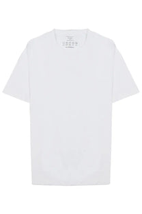 Archivium be updated men’s white cotton t-shirt with crew neck and short sleeves in tessuto tecnico fabric