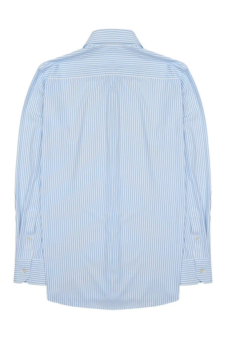 Archivium be updated men’s striped shirt in light blue and white with button-down cuffs in a classic long-sleeve design