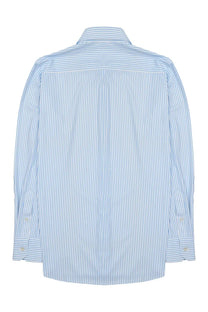 Archivium be updated men’s striped shirt in light blue and white with button-down cuffs in a classic long-sleeve design