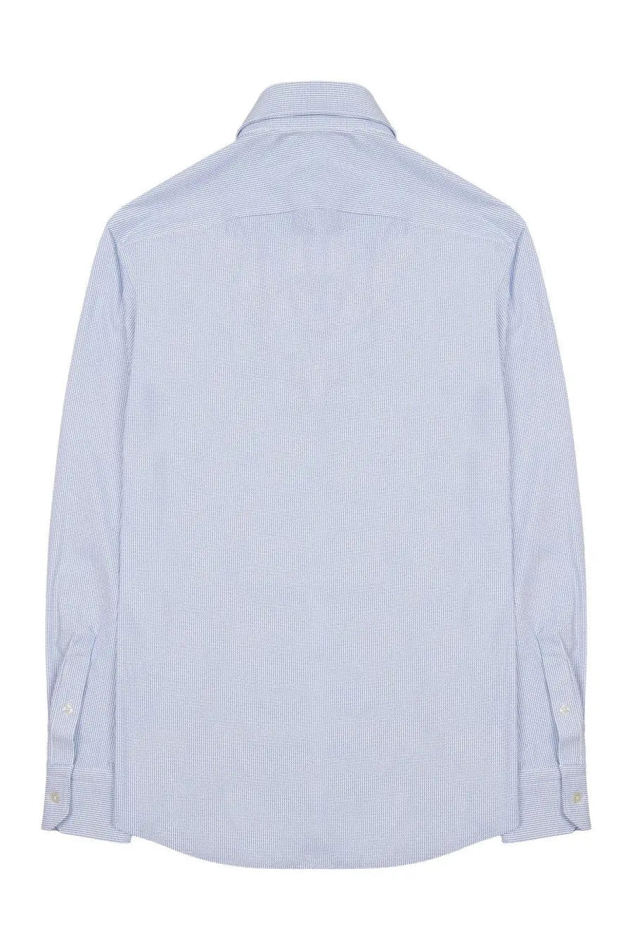 Archivium be updated men’s striped shirt in light blue and white cotton with a classic collar and fine stripes