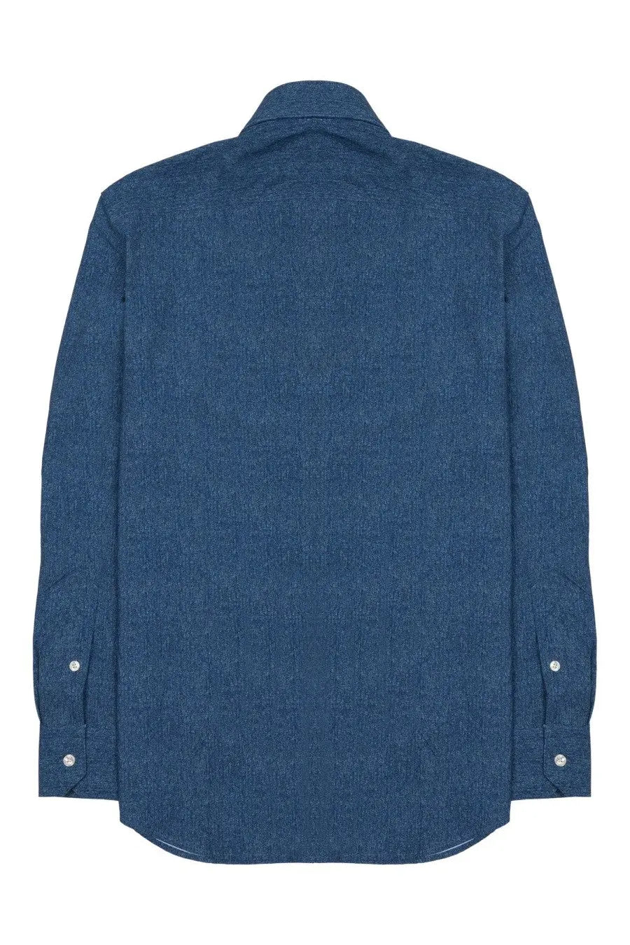 Archivium be updated men’s striped shirt multicolor navy blue textured cotton with classic collar and buttoned cuffs
