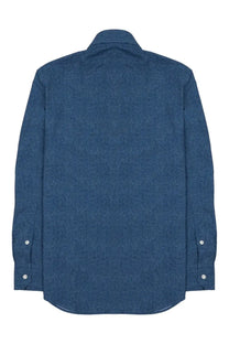 Archivium be updated men’s striped shirt multicolor navy blue textured cotton with classic collar and buttoned cuffs