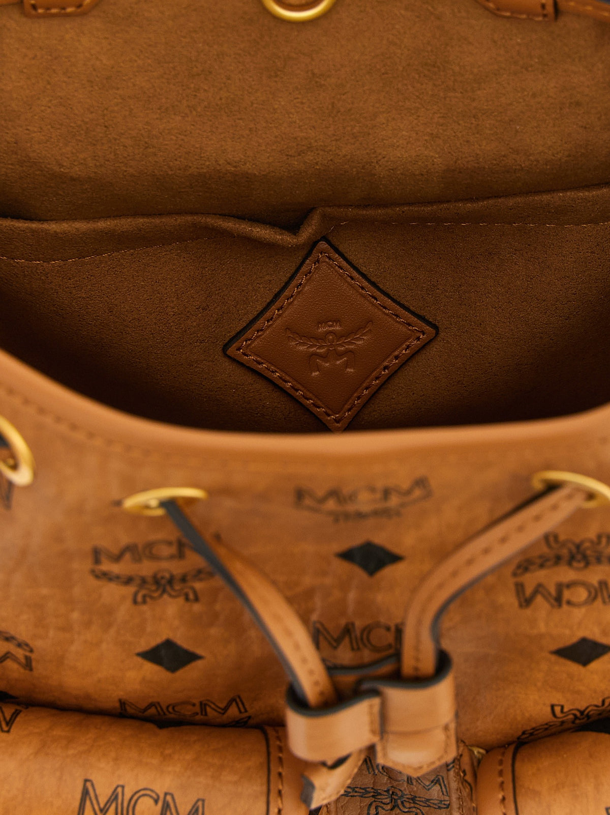 MCM Aren Mini Backpack Brown