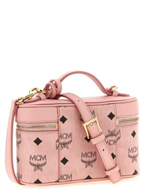 MCM Aren Vanity Case Handbag Blue