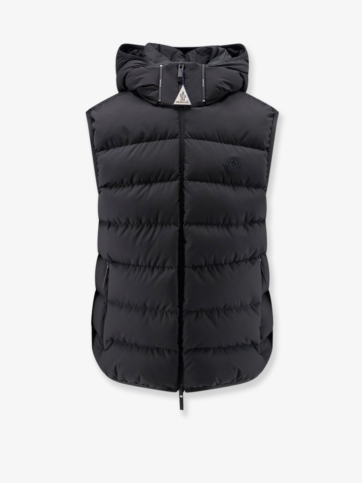 Moncler Men's Arinella Matt Black Sleeveless Down Jacket Black