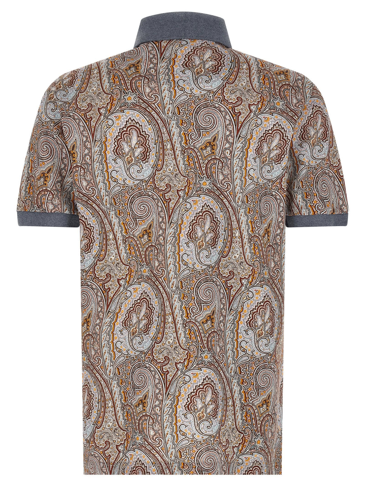 ETRO Arnica Paisley Polo Shirt Gold
