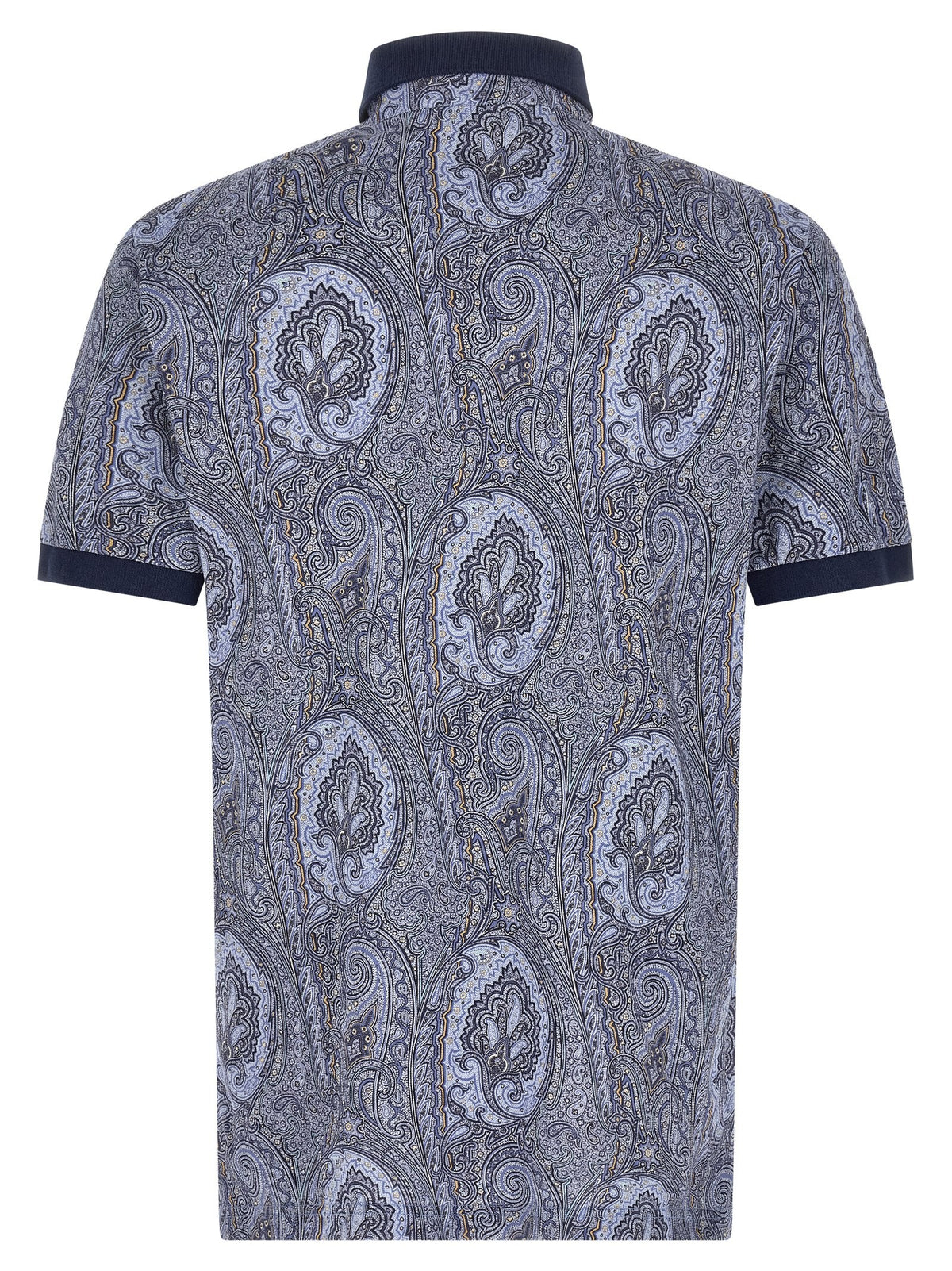 ETRO Arnica Paisley Polo Shirt Blue