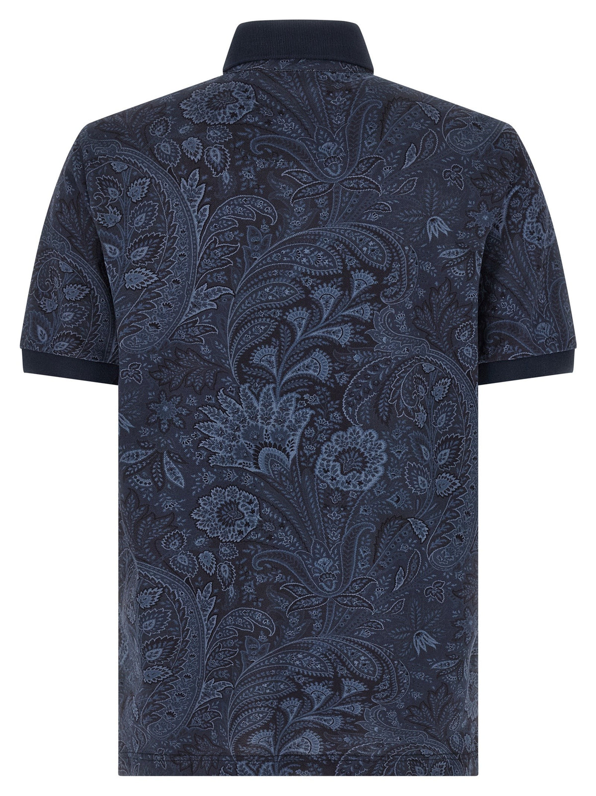 ETRO Arnica Paisley Polo Shirt Blue