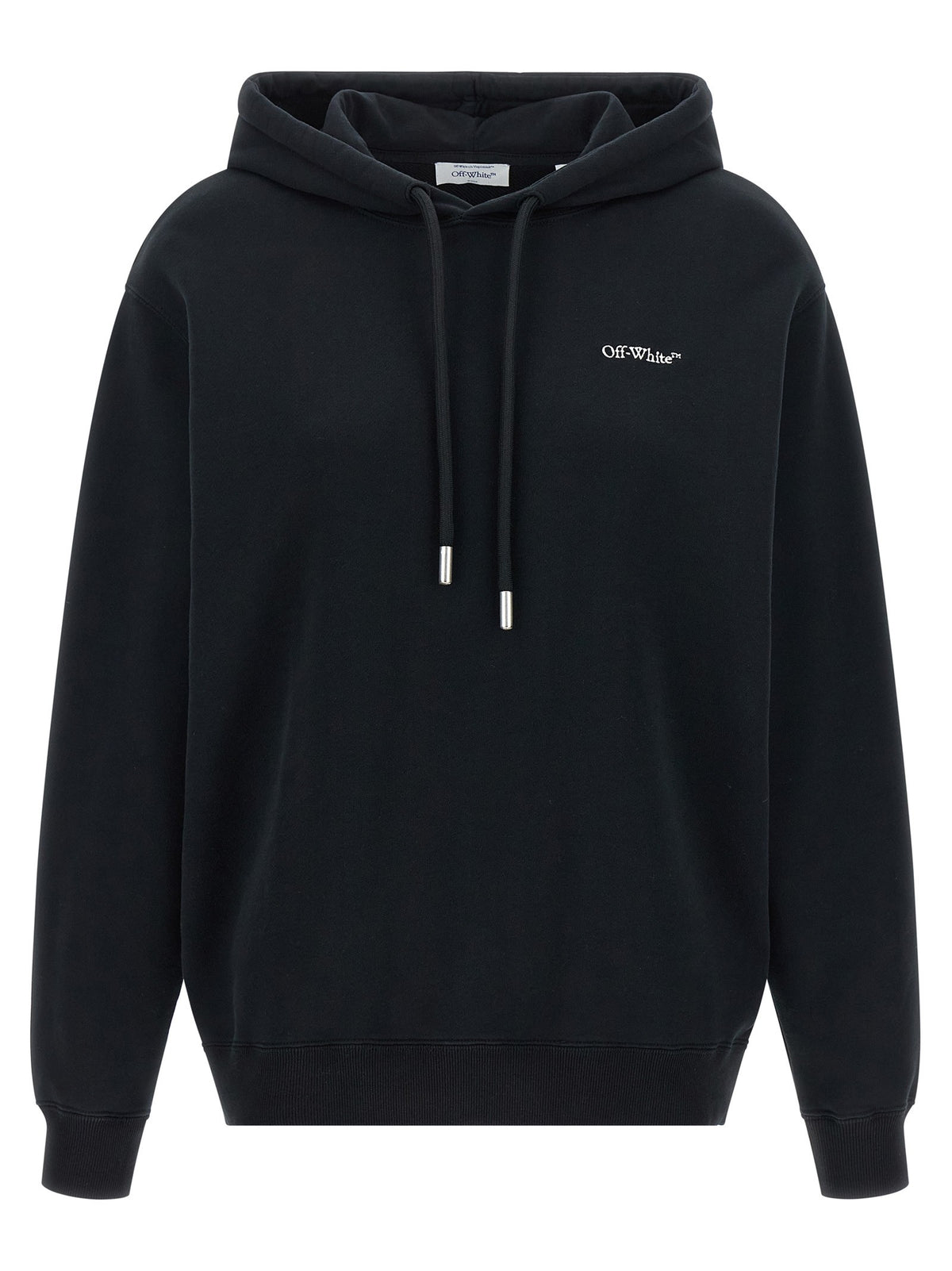 Off-White Arrow Out Flower Hoodie Black