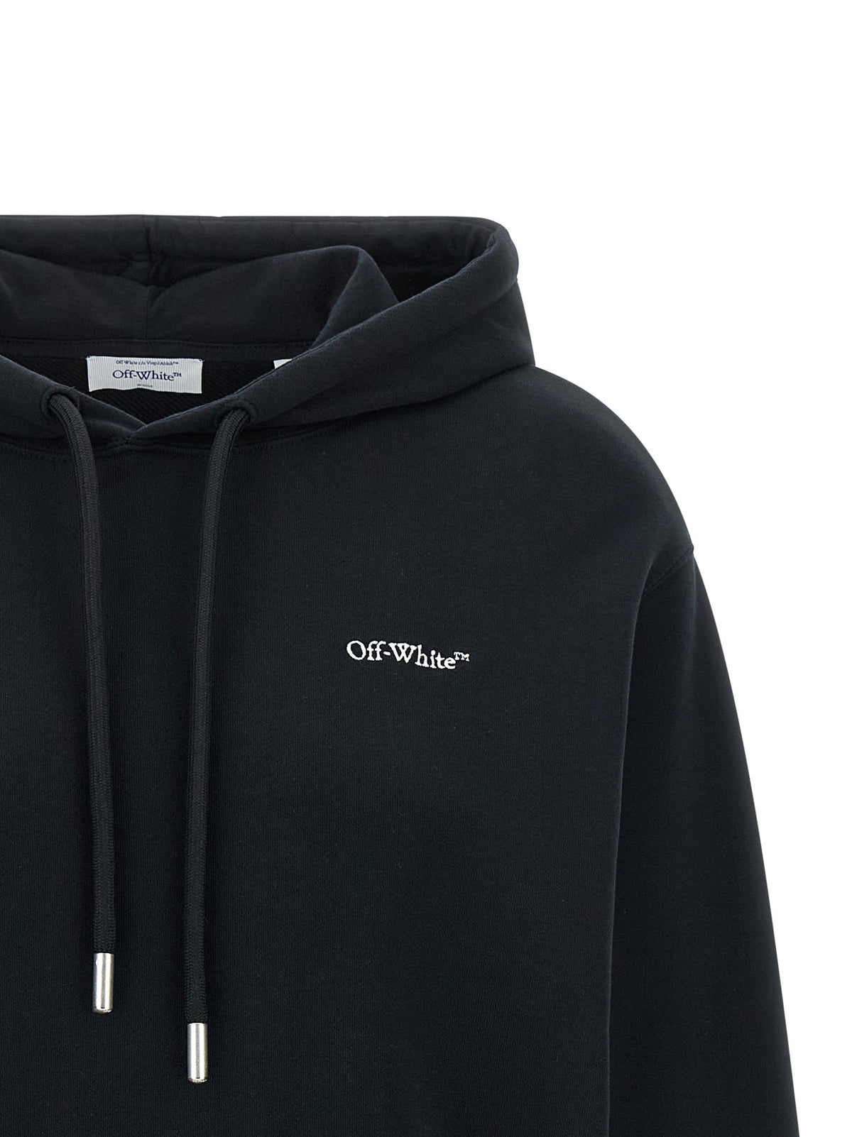 Off-White Arrow Out Flower Hoodie Black