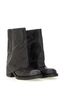 Ash women’s boot tijuana black black leather ankle boots with matte finish and low block heel