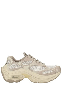 Ash women’s dragon sneaker beige featuring beige and white mesh panels and a chunky layered sole design