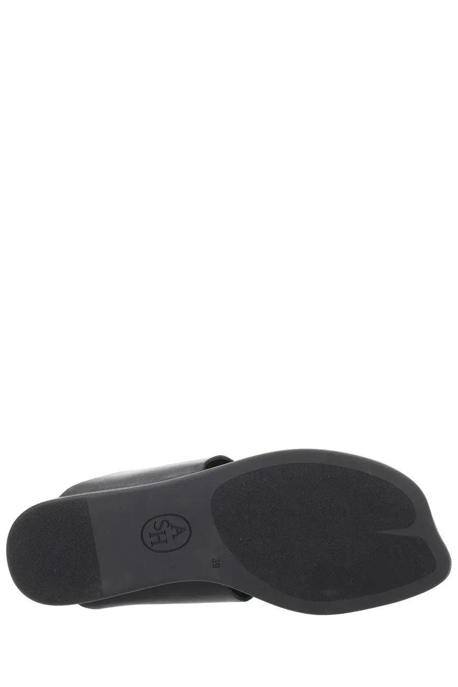 Ash women’s sandalo genius black black leather sandal with minimalist design and subtle logo on the insole