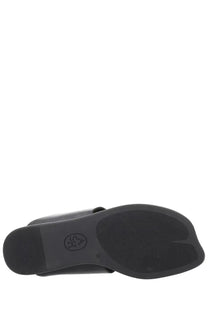 Ash women’s sandalo genius black black leather sandal with minimalist design and subtle logo on the insole