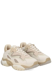 Ash women’s sneaker addict beige chunky sneakers with cream and beige mesh panels and layered textured design