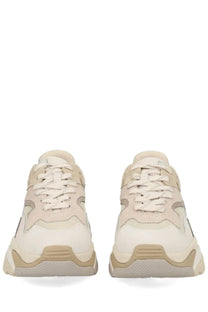 Ash women’s sneaker addict beige chunky sneakers with layered textured design in beige and cream colors