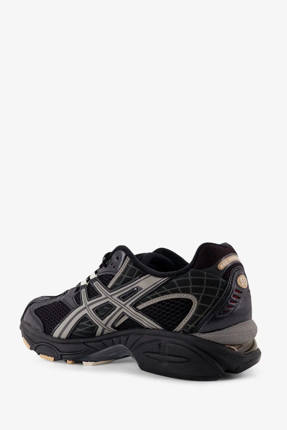 Asics men’s gel nimbus mesh sneakers black with black and silver gel kayano 14 running shoe and mesh upper