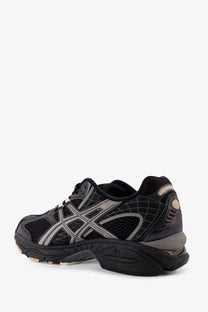 Asics men’s gel nimbus mesh sneakers black with black and silver gel kayano 14 running shoe and mesh upper