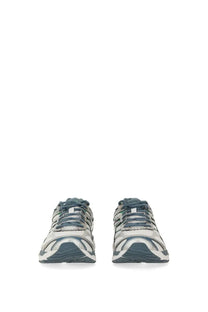 Asics unisex gel cumulus sneaker in gray and white with a sleek modern design for athletic use