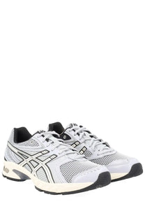 Asics unisex sneaker gel ds trainer grey with light gray and black mesh upper white laces and signature branding