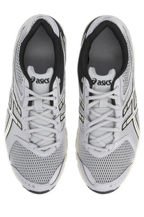 Asics unisex sneaker gel ds trainer grey with silver and black mesh upper and white laces running shoes