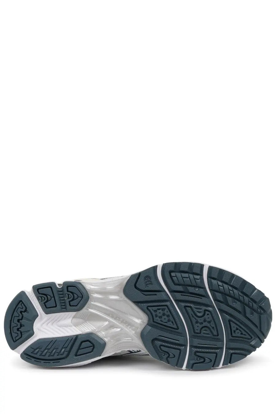 Asics unisex sneaker gel kayano 27 with sleek white and dark gray sole and translucent midsole for running grip
