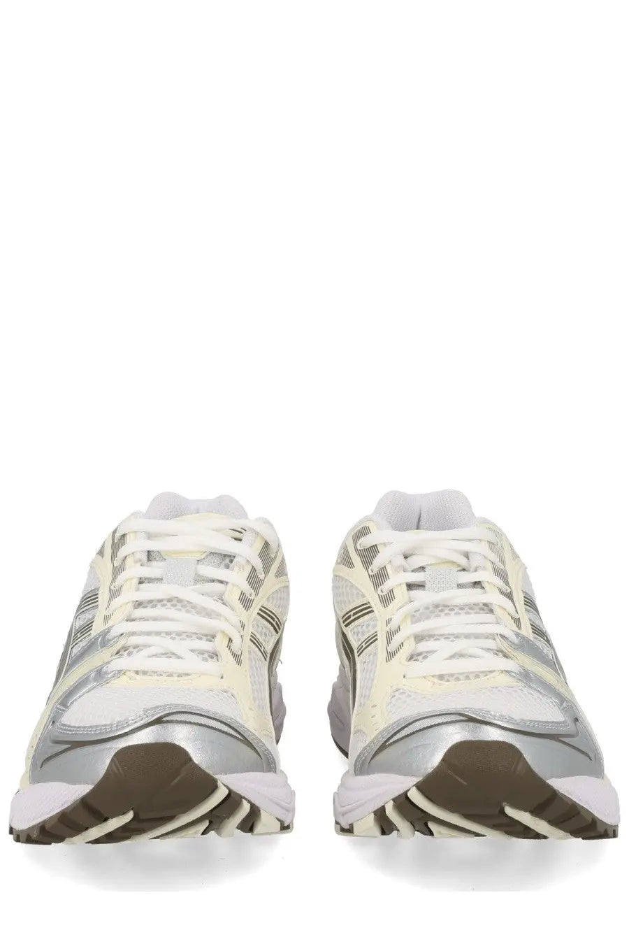 Asics unisex sneaker gel kayano white with white and silver mesh upper gel nimbus 20 and brown midsole accents