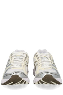 Asics unisex sneaker gel kayano white with white and silver mesh upper gel nimbus 20 and brown midsole accents