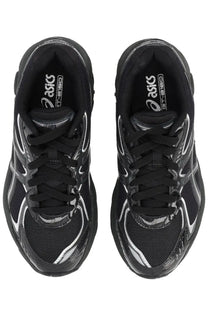 Asics unisex sneaker GT black with black and silver mesh upper running shoes featuring glossy accents