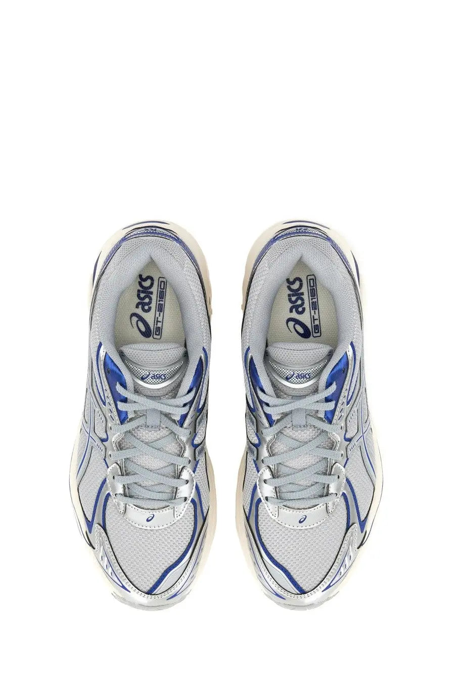 Asics unisex sneaker gt multicolor silver and blue running shoes with mesh upper and synthetic overlays