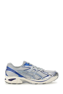 Asics unisex sneaker gt multicolor featuring silver and blue mesh upper with synthetic overlays for running