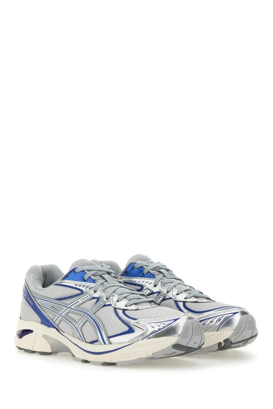 Asics unisex sneaker gt multicolor silver and blue running shoes with mesh upper and synthetic overlays