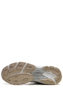 Tan and translucent rubber sole with layered white accents on asics unisex sneaker gt white for casual wear