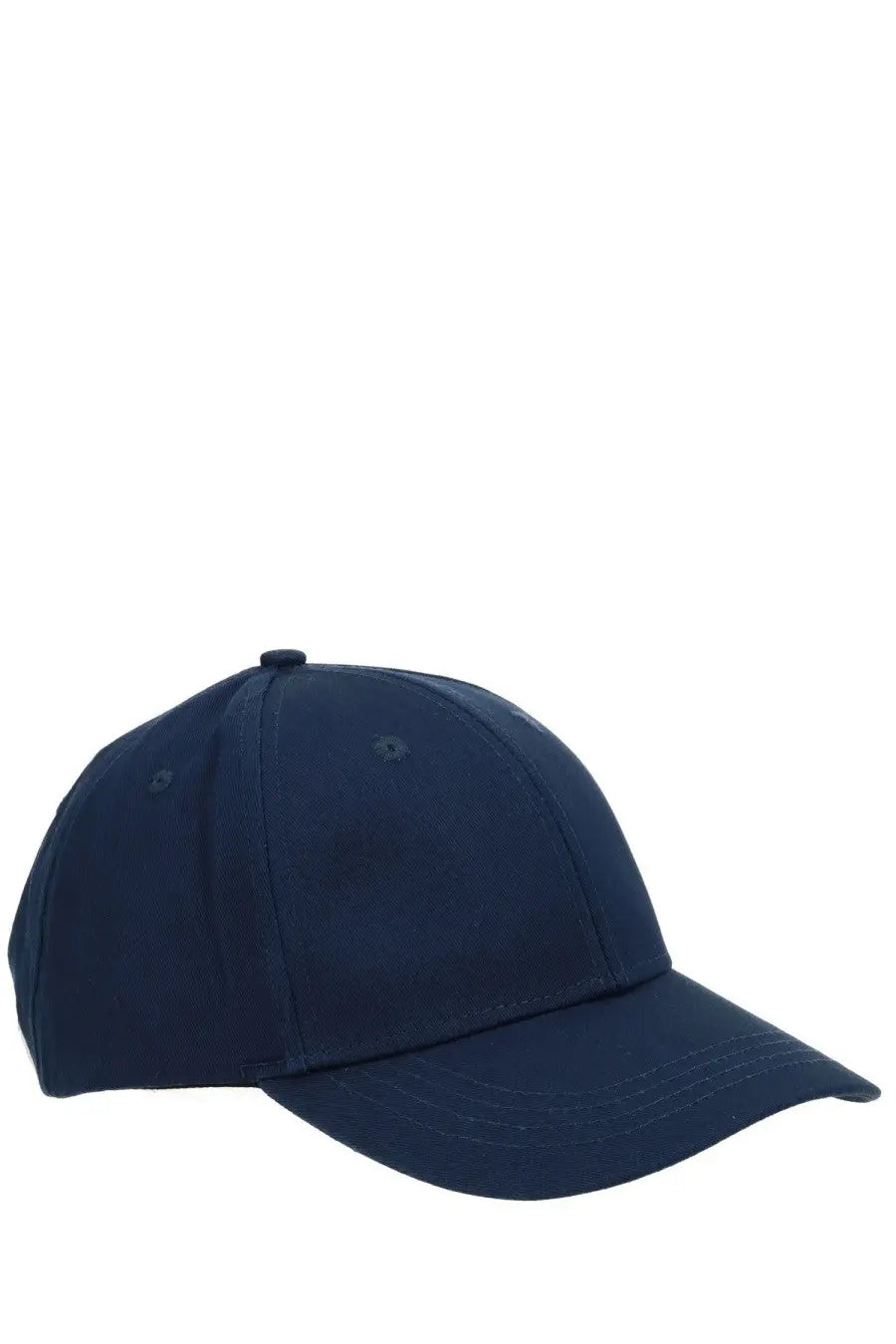 Navy blue aspesi men’s cotton baseball cap with structured crown and curved brim for casual wear